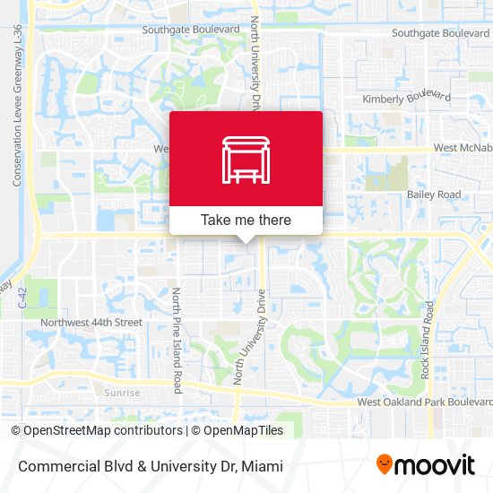 Commercial Blvd & University Dr map