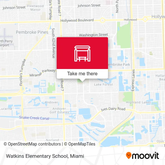 Watkins Elementary School map