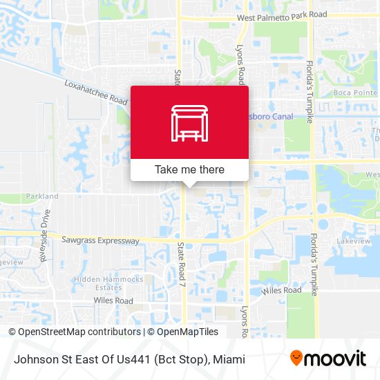 Mapa de Johnson St East Of Us441 (Bct Stop)
