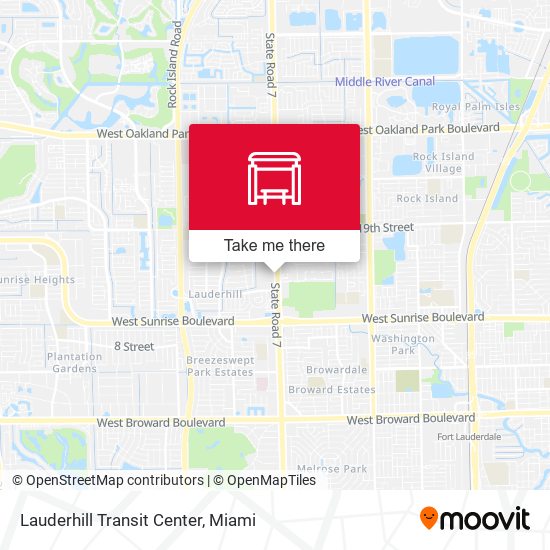 Lauderhill Transit Center map