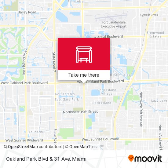 Oakland Park Blvd & 31 Ave map