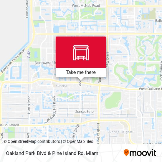 Oakland Park Blvd & Pine Island Rd map