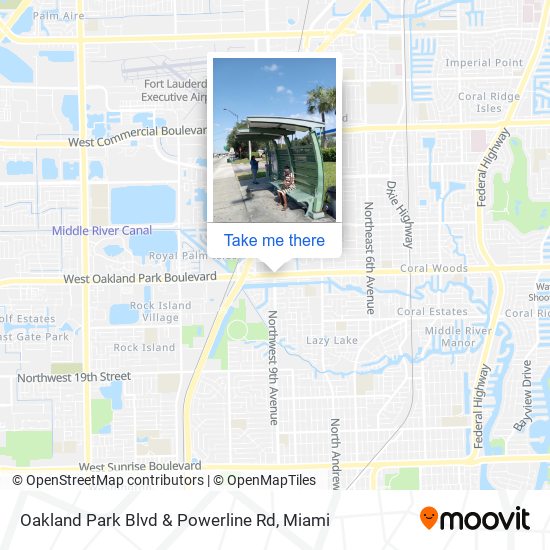 Oakland Park Blvd & Powerline Rd map