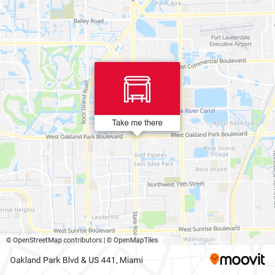 Mapa de Oakland Park Blvd & Us 441