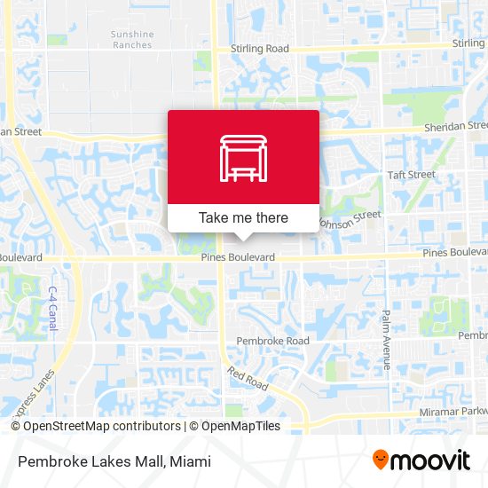 Mapa de Pembroke Lakes Mall