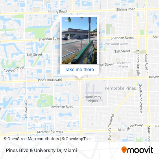 Mapa de Pines Blvd & University Dr