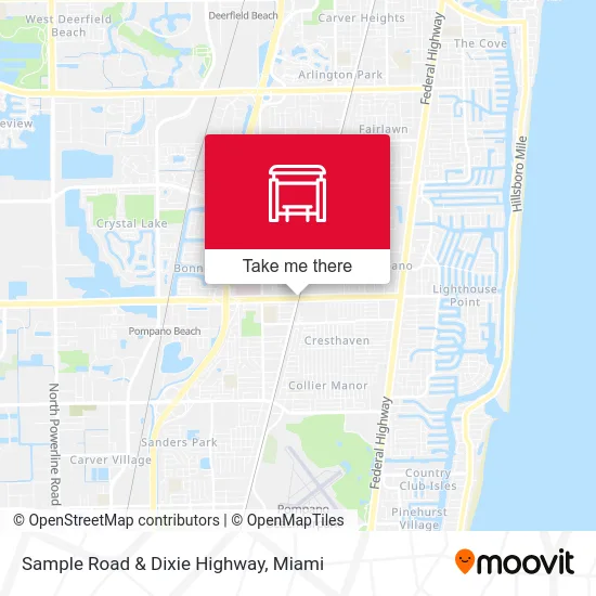 Sample Road & Dixie Highway map