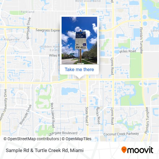 Mapa de Sample Rd & Turtle Creek Rd