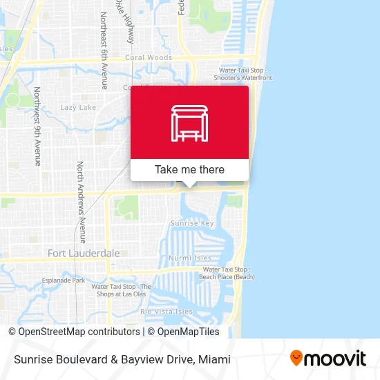 Sunrise Boulevard & Bayview Drive map