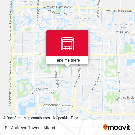 St. Andrews Towers map