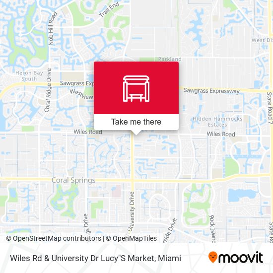 Mapa de Wiles Rd & University Dr Lucy"S Market