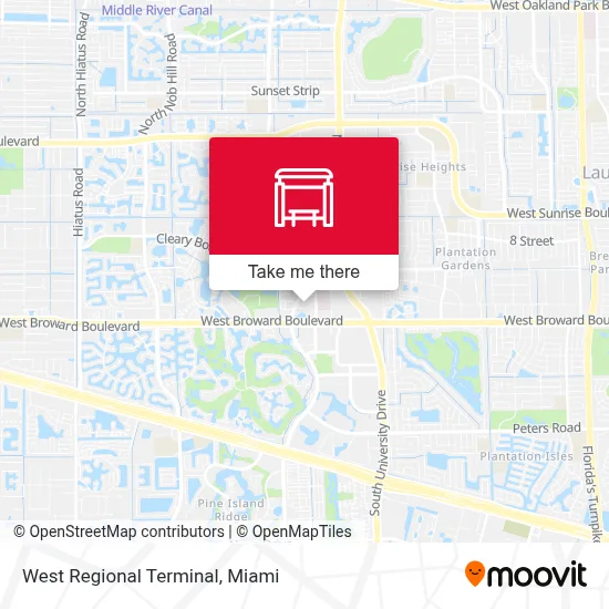 West Regional Terminal map