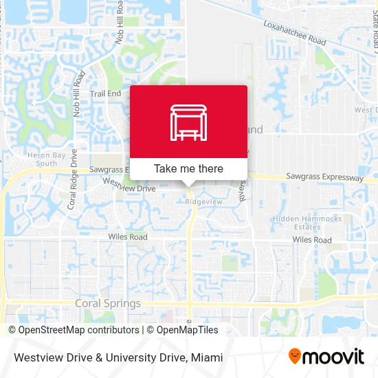 Westview Drive & University Drive map