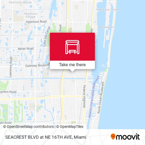 Seacrest Blvd at NE 16th Ave map