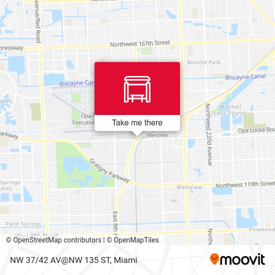 Mapa de NW 37/42 AV@NW 135 ST