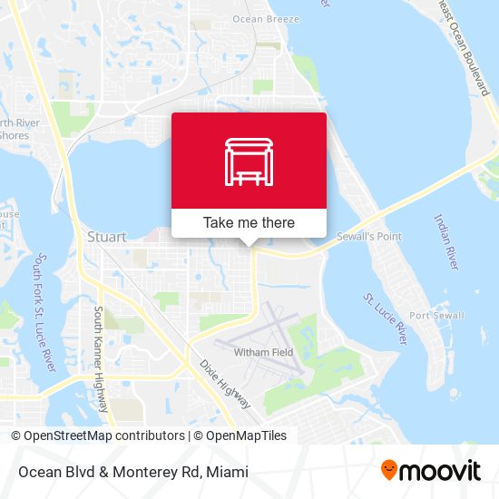 Ocean Blvd & Monterey Rd map