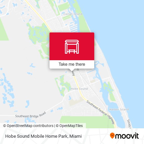 Hobe Sound Mobile Home Park map