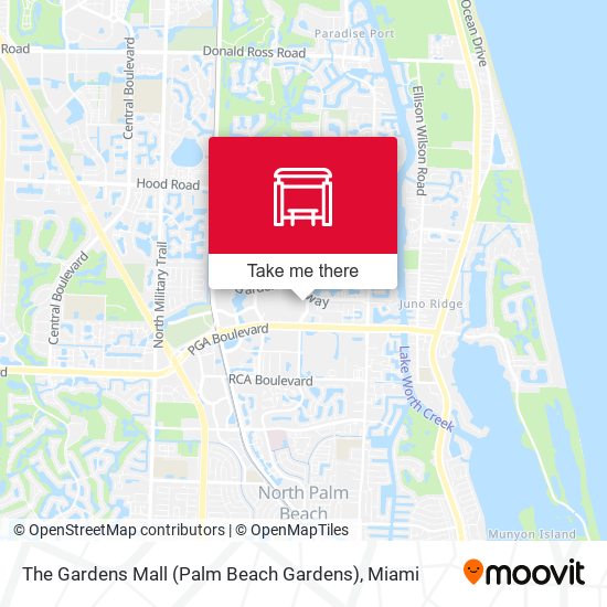 Mapa de The Gardens Mall (Palm Beach Gardens)