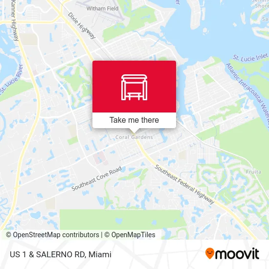 US 1 & SALERNO RD map
