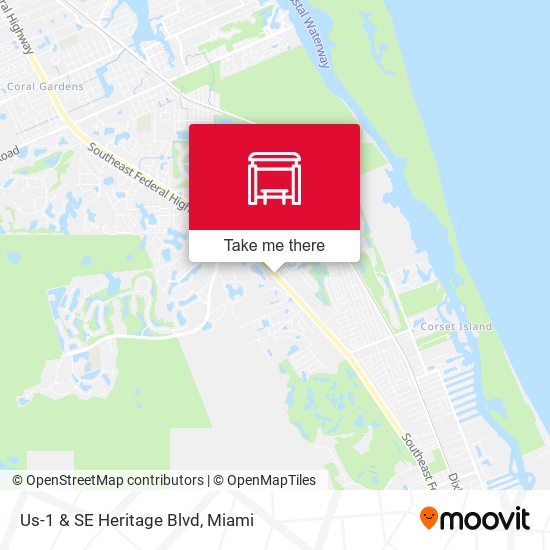 Mapa de Us-1 & SE Heritage Blvd