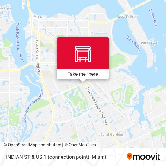 INDIAN ST & US 1 (connection point) map