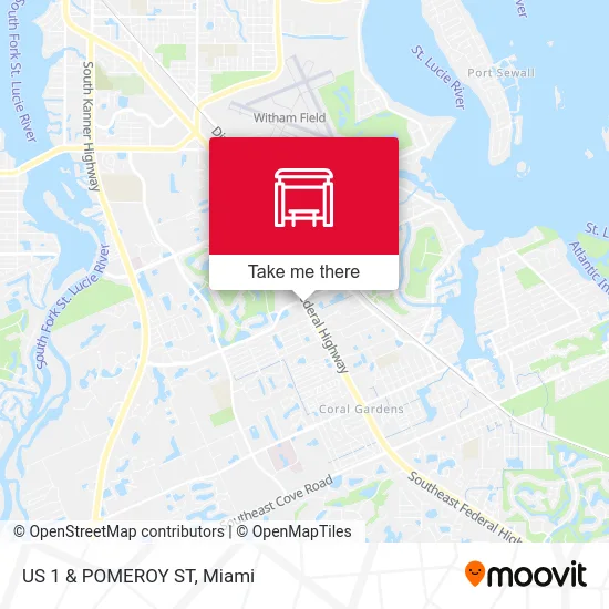 US 1 & POMEROY ST map