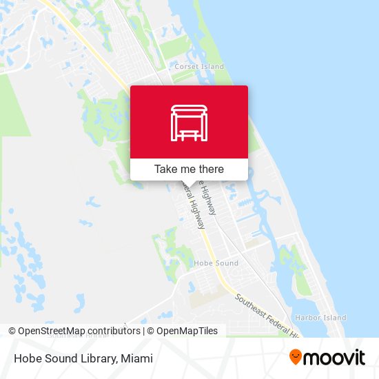 Hobe Sound Library map
