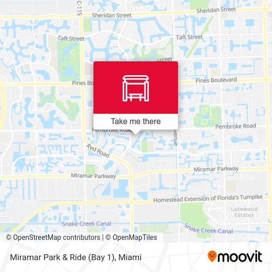 Miramar Park & Ride (Bay 1) map