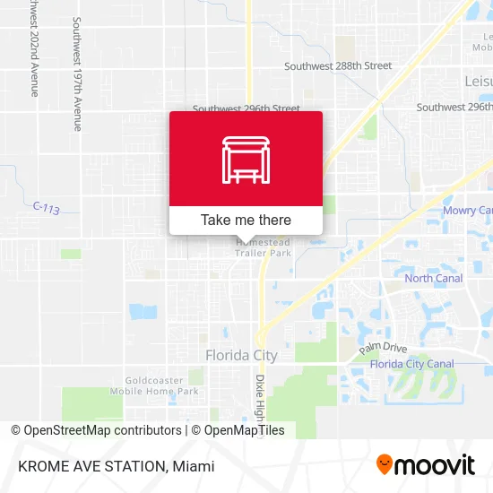 KROME AVE STATION map