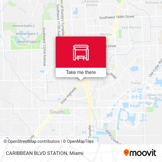 CARIBBEAN BLVD STATION map
