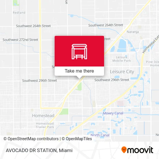 AVOCADO DR STATION map