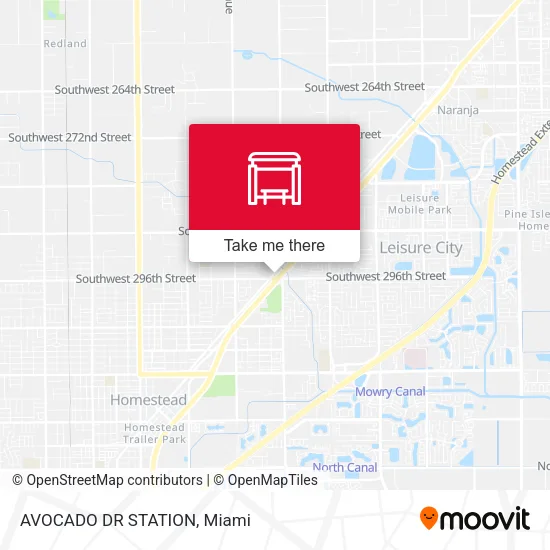 AVOCADO DR STATION map