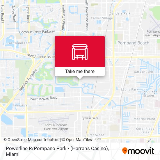 Powerline R / Pompano Park - (Harrah's Casino) map