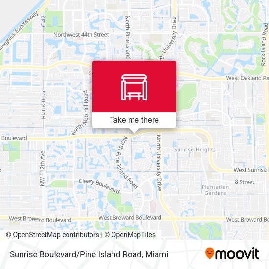 Sunrise Boulevard / Pine Island Road map