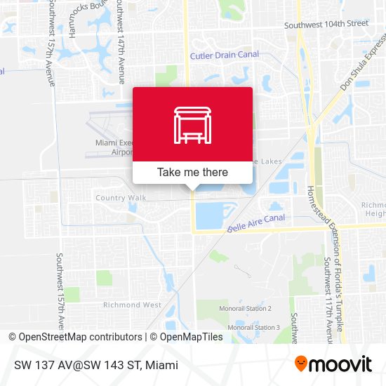 Mapa de SW 137 AV@SW 143 ST