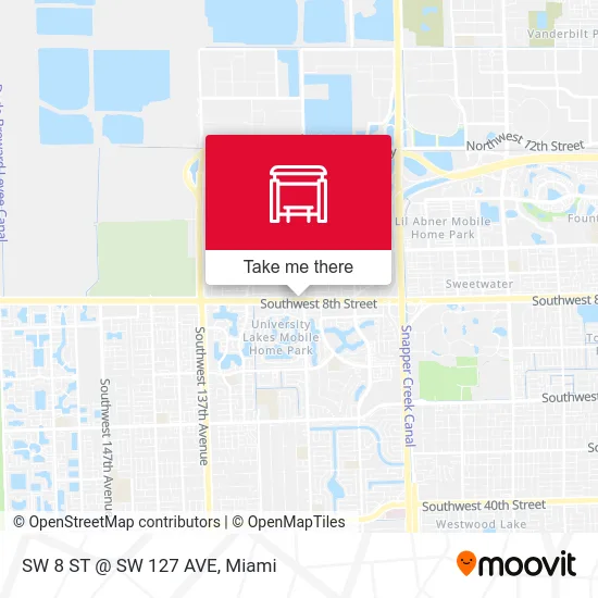Mapa de SW 8 ST @ SW 127 AVE