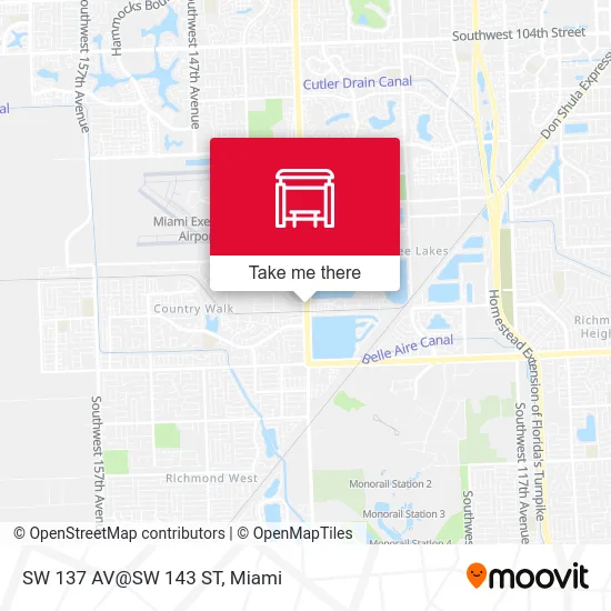 Mapa de SW 137 AV@SW 143 ST