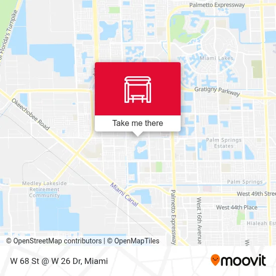 W 68 St @ W 26 Dr map