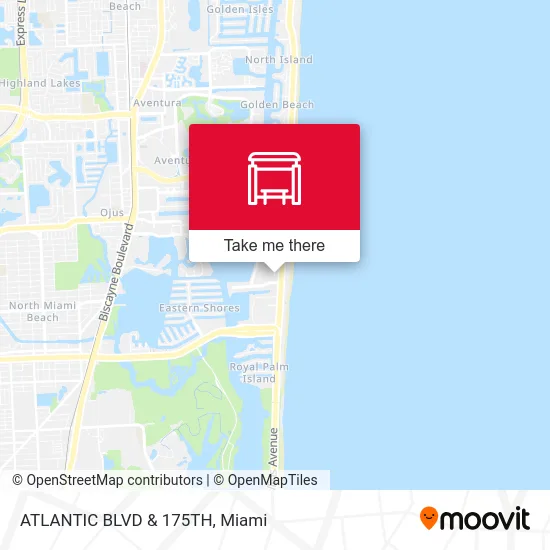 ATLANTIC BLVD & 175TH map
