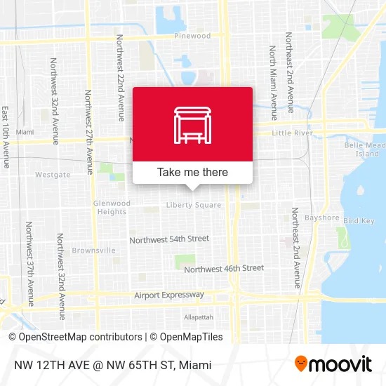 NW 12TH AVE @ NW 65TH ST map