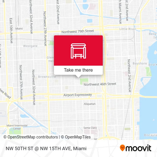 NW 50TH ST @ NW 15TH AVE map