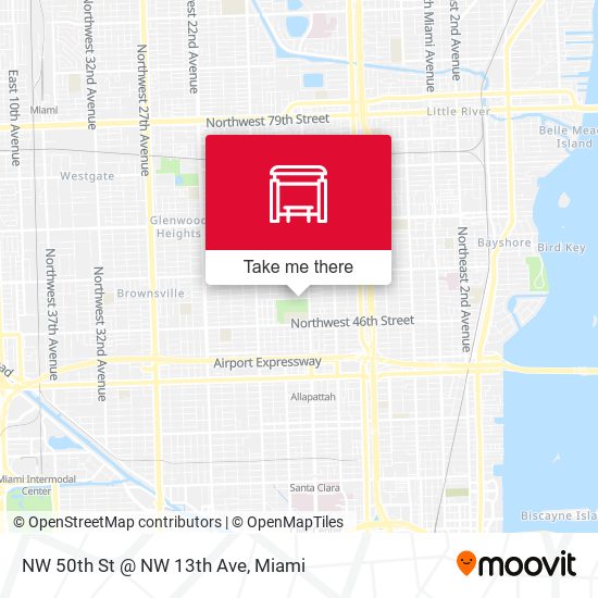 NW 50th St @ NW 13th Ave map