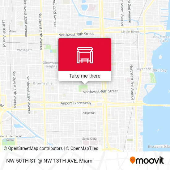 NW 50TH ST @ NW 13TH AVE map