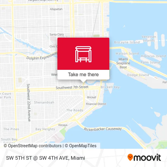 Mapa de SW 5TH ST @ SW 4TH AVE
