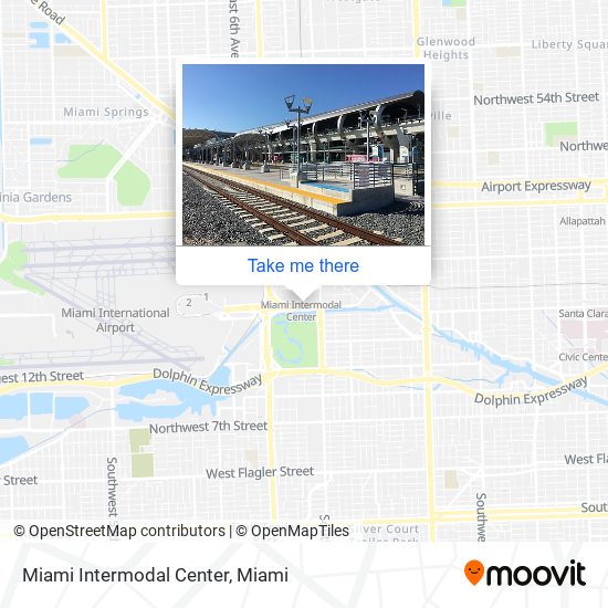 Miami Intermodal Center map