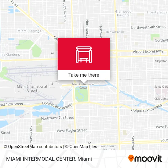 MIAMI INTERMODAL CENTER map