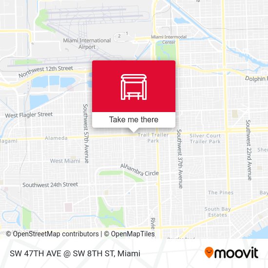 Mapa de SW 47TH AVE @ SW 8TH ST