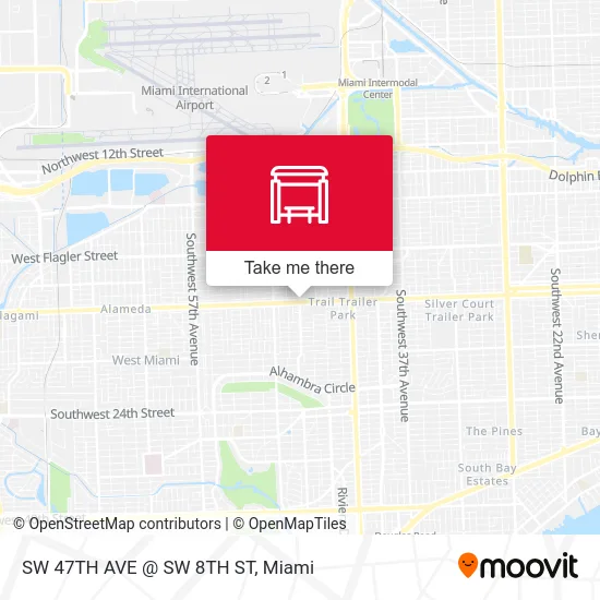 Mapa de SW 47TH AVE @ SW 8TH ST