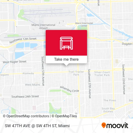 Mapa de SW 47TH AVE @ SW 4TH ST