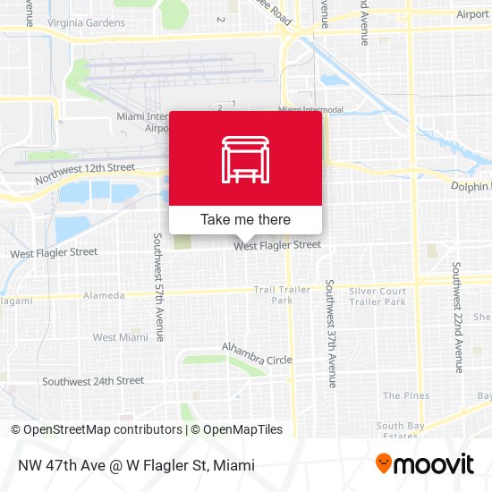 NW 47th Ave @ W Flagler St map